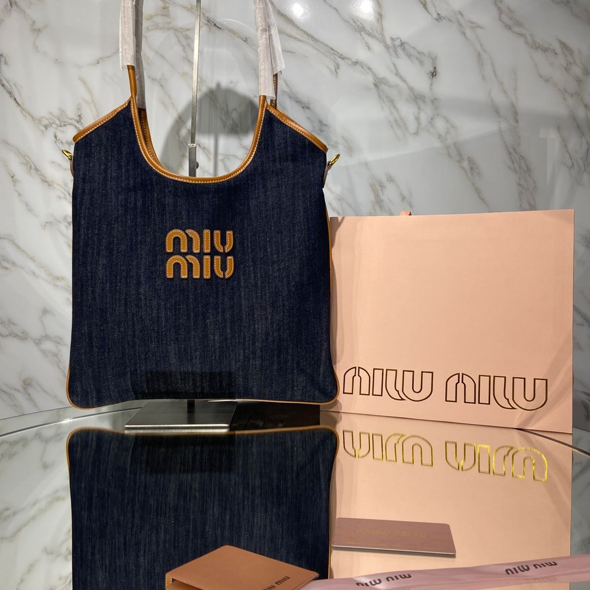 MIU MIU IVY DENIM BAG